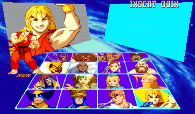X-Men Vs. Street Fighter (Asia 960919) Screenthot 2